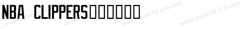 NBA CLIPPERS字体转换